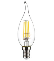 Лампа светодиодная филаментная Osram Е14 4000К 5 Вт 600 Лм 220-230 В свеча на ветру прозрачная