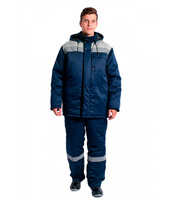 Куртка рабочая утепленная Delta Plus Экспертный-Люкс 56-58 рост 182-188 см синяя/серая