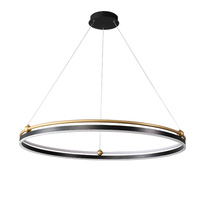 Подвесная люстра Crystal Lux FERNANDO SP88W LED BLACK/GOLD