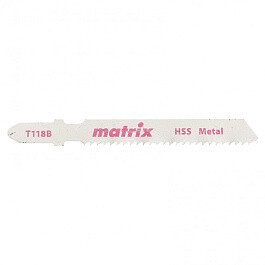 Полотна для электролобзика по металлу, 3 шт,T118B, 50 x 2 мм, HSS MATRIX