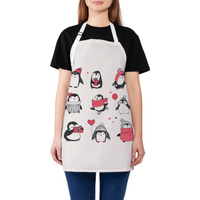 Кухонный фартук JOYARTY Выбери своего пингвина, универсальный размер для женщин и мужчин ap_290618