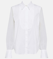Рубашка из смесового хлопка BRUNELLO CUCINELLI, белый