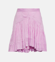 Мини-юбка Kadavu из хлопка и шелка ISABEL MARANT, розовый