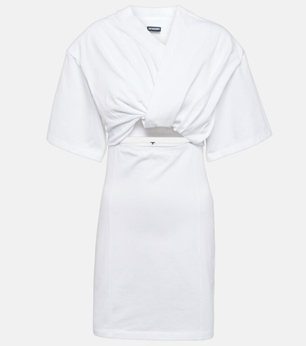 Мини-платье La Robe Bahia со сборками JACQUEMUS, белый