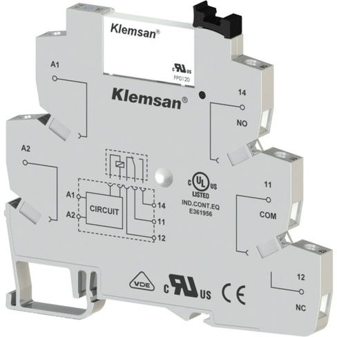 Интерфейсное реле Klemsan KPR-SCE-24VAC/DC-1C;