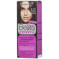 Белита-М Belita Color Стойкая краска для волос, 5.31 горячий шоколад