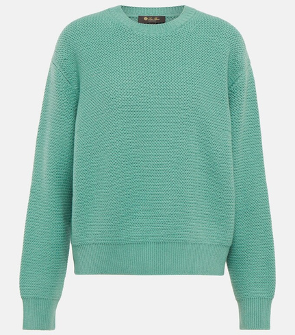 Кашемировый свитер LORO PIANA, зеленый