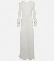 Платье макси из смесовой ткани альпака MAGDA BUTRYM, серый