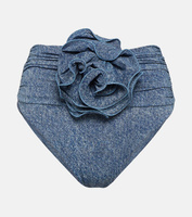 Плавки бикини Corsage с джинсовым принтом MAGDA BUTRYM, синий