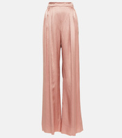 Широкие брюки Bridal Uncino со складками MAX MARA, розовый