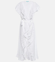 Платье макси Brianna из хлопка MELISSA ODABASH, белый