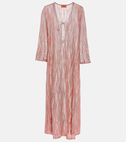 Жаккардовое пляжное платье Missoni, розовый