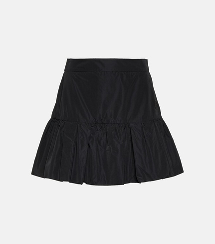 Мини-юбка со сборками MONCLER, черный