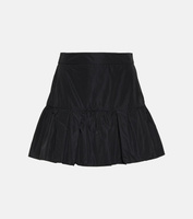 Мини-юбка со сборками MONCLER, черный