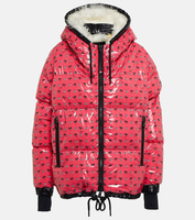 Пуховая лыжная куртка Echelle с принтом MONCLER GRENOBLE, розовый