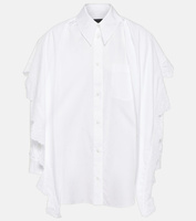 Хлопковая рубашка с вышивкой SIMONE ROCHA, белый