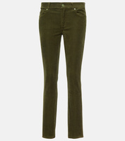 Узкие вельветовые джинсы Roxanne со средней посадкой 7 FOR ALL MANKIND, зеленый