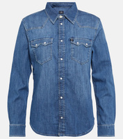 Джинсовая рубашка в стиле вестерн AG JEANS, синий