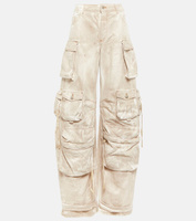 Джинсовые брюки карго Fern с заниженной талией THE ATTICO, нейтральный