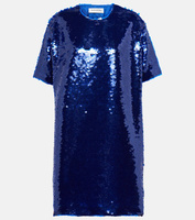 Мини-платье Riley с пайетками THE FRANKIE SHOP, синий