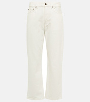 Прямые джинсы Lesley со средней посадкой THE ROW, белый