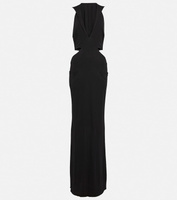 Платье из джерси с вырезами TOM FORD, черный