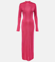 Платье макси с высоким воротником TOM FORD, розовый
