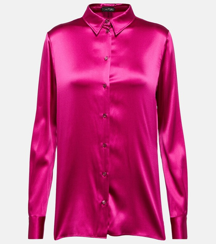 Блузка из смесового шелка TOM FORD, розовый