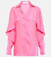 Драпированная блузка VICTORIA BECKHAM, розовый