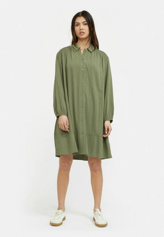 Платье-рубашка Soft Rebels, темно-зеленый