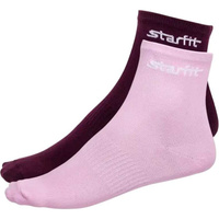 Средние носки STARFIT SW-206, бордовый/светло-розовый, 2 пары УТ-00014185 Starfit